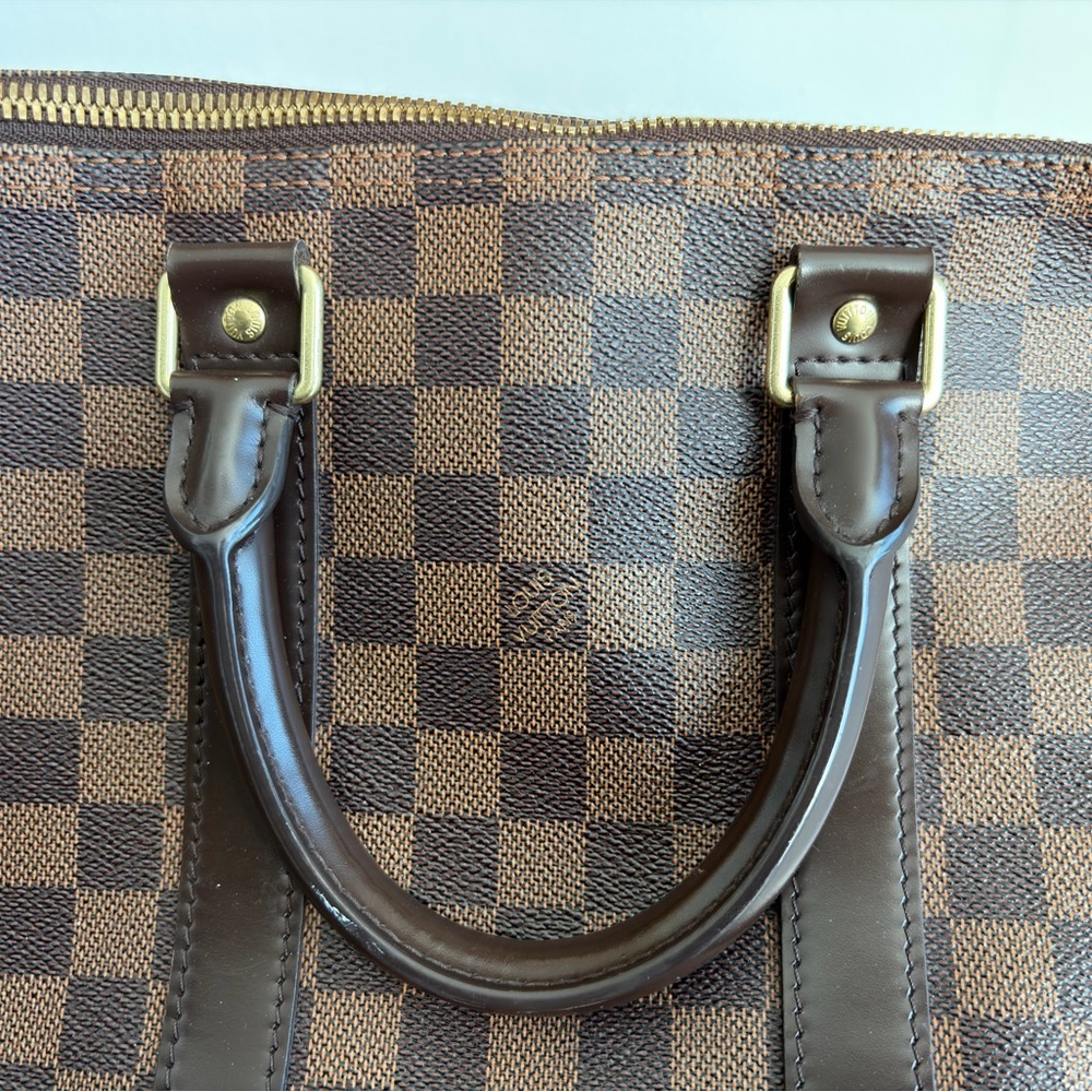 Louis Vuitton Brown Checkered Travel Bag - Picture 3 of 5